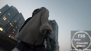 【重磅推荐】知名Twitter户外露出网红FSS冯珊珊酒店露出广场外被大叔当众调戏