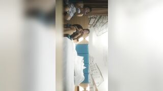 【小忒太累探花】，兄弟深夜一起干，两男两女激情4P，床上一对儿床下一对儿，乳浪娇喘这画面真是太淫靡刺激