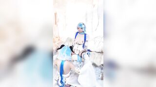 【麻花免费视频】极品Cos爆机少女喵小吉《双子最强冰雪组合》原神花嫁+甘雨优菈