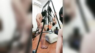 【麻花免费视频】3P淫乱爆草空中双穴插入爆草内射01