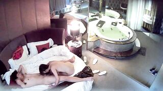 【麻花免费视频】情趣酒店豪华套房水滴摄像头监控偷拍，貌似很饥渴的一对